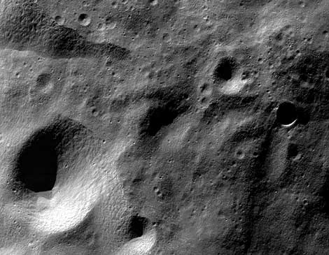 Imagen de la Luna tomada por la sonda Chandrayaan 1. | ISRO.