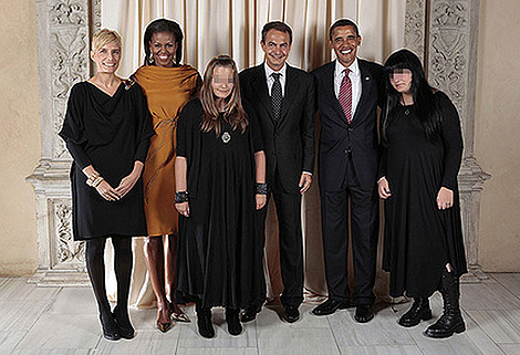 Los Obama y los Zapatero en el Metropolitan. | L. Jackson | Casa Blanca