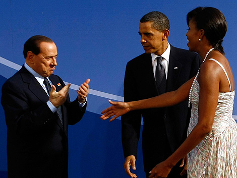 Berlusconi Michelle Obama