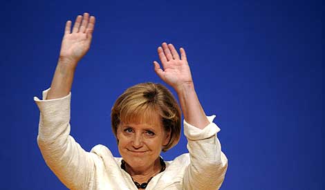 La candidata de la CDU, Angela Merkel. | Afp