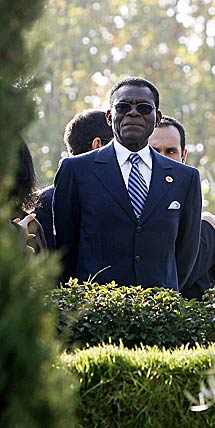 Teodoro Obiang, en Madrid durante una visita oficial en 2006. | Efe