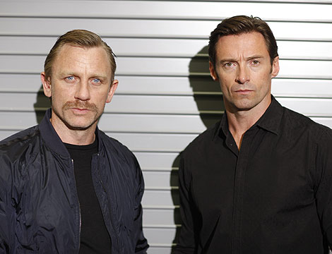Daniel Craig y Hugh Jackman, caracterizados para la obra 'A Steady Rain', | AP