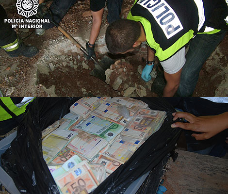 El dinero enterrado en Son Banya | Polica Nacional