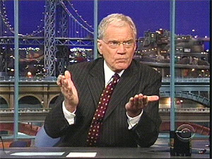 David Letterman, en uno de sus programas. (Foto: Ap)