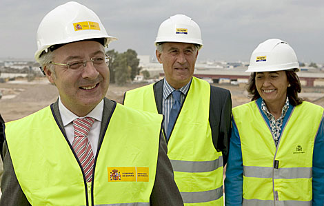 Jos Blanco, durante la visita a las obras de una nueva autova en Sevilla. | Efe