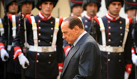 Silvio Berlusconi, en un acto oficial en Roma. | AFP