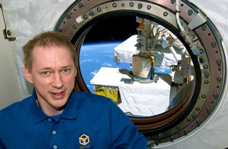 El astronauta Frank De Winne, a bordo de la Estacin Espacial. | ESA
