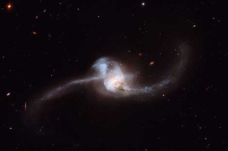 Imagen del choque tomada por el Hubble. | NASA / ESA.