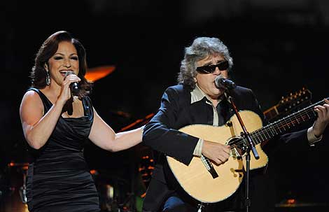 Gloria Estefan y Jos Feliciano, al inaugurar la fiesta. | Efe