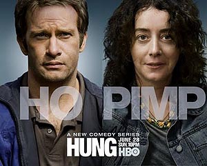Cartel promocional de la serie 'Hung'.