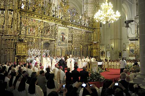 Vista general de la misa de beatificacin del cardenal Ciriaco Mara Sancha y Hervs. | Efe