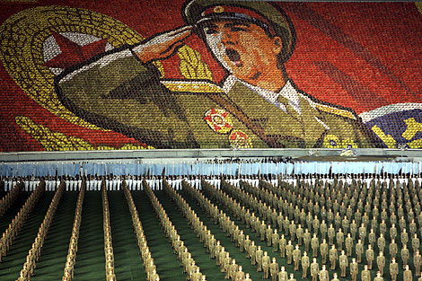 Espectacular celebracin durante los Juegos de Masas celebrados en Pyongyang. | AP