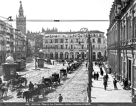 La plaza de San Francisco a principios del siglo XX. | Sen