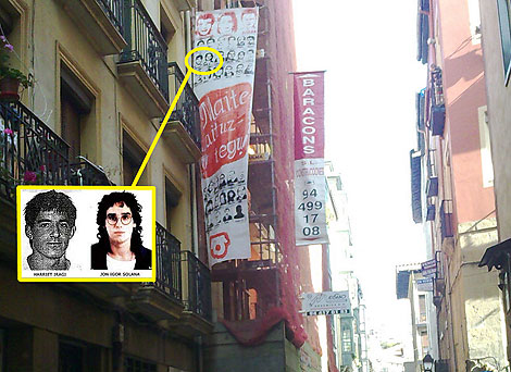 Cartel que muestra los asesinos de Luis Portero. | Foto: elmundo.es