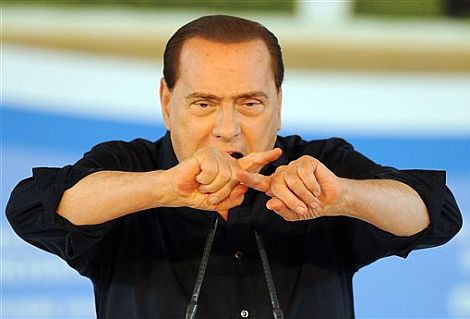 Silvio Berlusconi, durante un reciente mitin. | Ap
