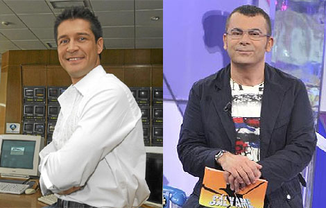 Los presentadores Jaime Cantizano y Jorge Javier Vázquez.