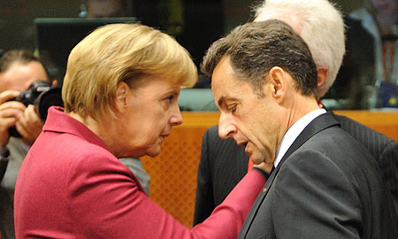 Angela Merkel y Nicols Sarkozy. | AFP