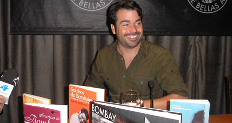 Jaume Sanllorente, sonriente durante la presentacin en Madrid | A. C. Lpez