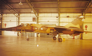 Un Mirage F-1 de las FF.AA españolas.