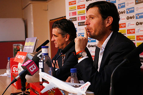 Juan Buades y Mateu Alemany en la rueda de prensa | Jordi Avell
