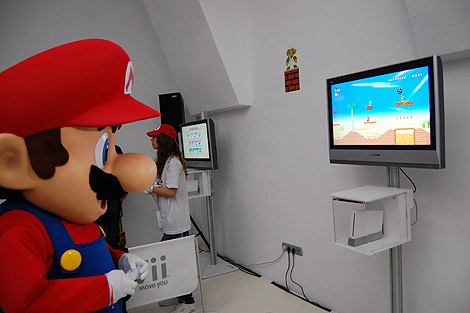 Mario jugando al Mario. | J. A. N.