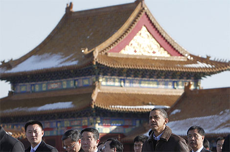 El presidente de EEUU visita la Ciudad Prohibida en Pekn. | Ap