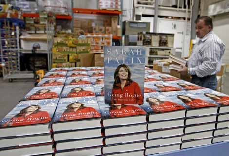 Ilustracin de la portada del nuevo libro de Sarah Palin | AFP