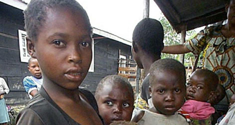 Nios desplazados en el Congo | Afp