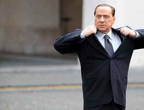 El primer ministro italiano, Silvio Berlusconi, en Roma. | Efe