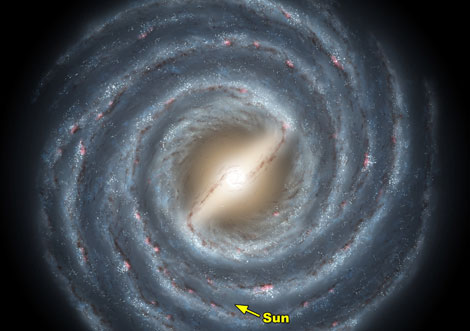 Dibujo de la Vía Láctea | NASA/JPL-Caltech/R. Hurt (SSC)