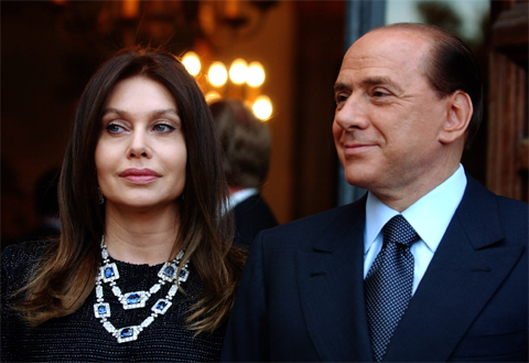 Silvio Berlusconi y Vernica Lario. | Ap