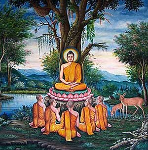 Ilustracin de Buda. Representado bajo las ramas de la higuera donde encontr la luz y que desde entonces se llama 'rbol del despertar'. | EL MUNDO
