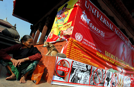 Campaa de concienciacin en Nepal el Da Mundial de la Lucha contra el Sida | Efe