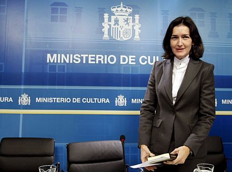 La ministra de Cultura, Ángeles González-Sinde. | Efe