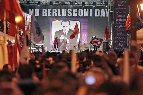 Varias protestantes en Roma. | AP