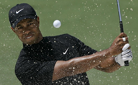 Tiger Woods durante un torneo en Augusta. (Foto: AP)