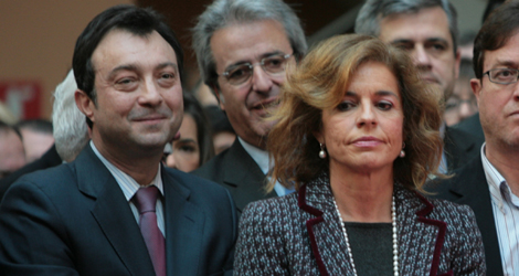 El vicealcalde de Madrid, Manuel Cobo, junto a Ana Botella. | Begoa Rivas