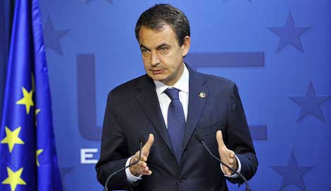 Jos Luis Rodrguez Zapatero, en Bruselas. | Reuters