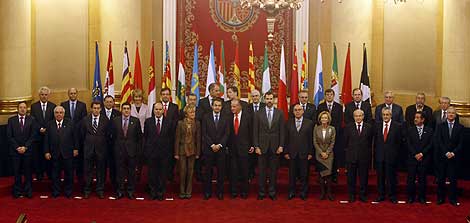 Foto de familia de la IV Conferencia de Presidentes. | Alberto Di Lolli.