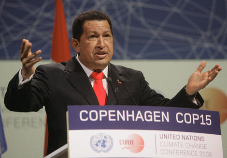 El presidente venezolano Hugo Chvez en su comparecencia en Copenhague. | Reuters
