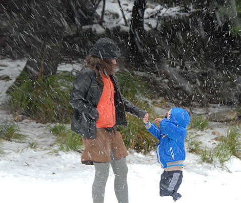 Nieve, esta maana, en la Serra de Tramuntana | Pep Vicens