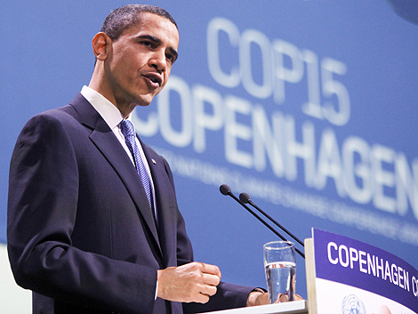 El presidente de EEUU, Barack Obama, durante su discurso en Copenhague. | Reuters