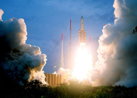Primer lanzamiento de un cohete Ariane, en 1979. | Efe