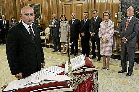 Gómez Benítez, el 23 de septiembre de 2008, cuando juró su cargo. | Diego Sinova