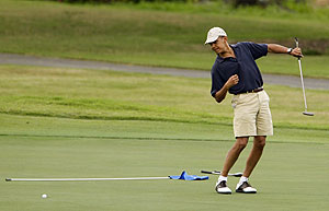 Obama, juega al golf el 31 de diciembre. | Ap