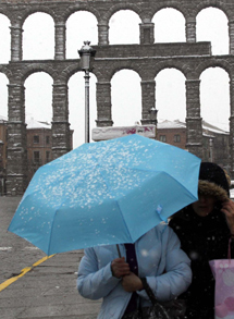 Nieve en Segovia. | Rosa Blanco