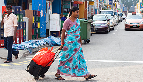 Una mujer india en Singapur. | Elena Gurzhiy