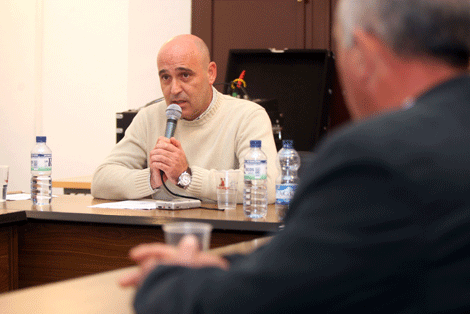 El alcalde del municipio malagueo de Carratraca, scar Romn (IU). | Pastor
