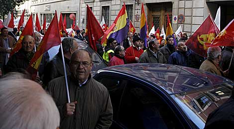 Aspecto de la marcha, ya en las calles de Madrid. | Efe