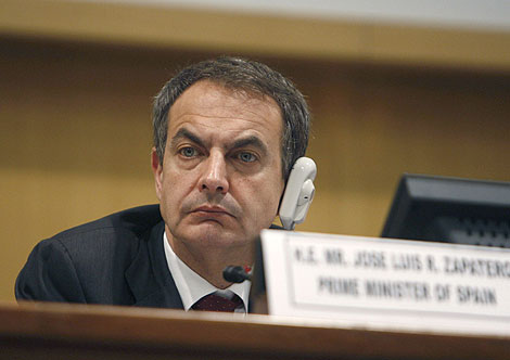 Zapatero, este lunes en la XIV cumbre de la Unin Africana. | Efe